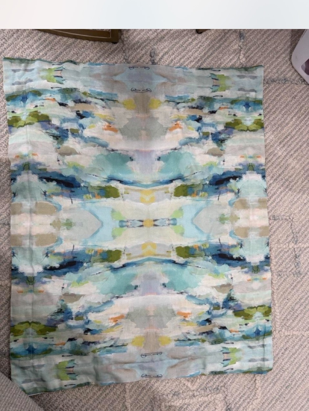 Laura Park Winter Green throw and pillow shams - Picture 4 of 6